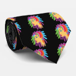 Rainbow Hair Neck Tie