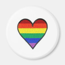Rainbow Heart Magnet