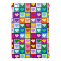 Rainbow heart squares
