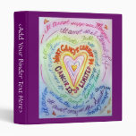 Rainbow Heart What Cancer Cannot Do Binder