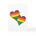 Rainbow Hearts Card Tall - "One of the..."