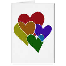 Rainbow Hearts cards
