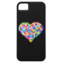 Rainbow Hearts Confetti iPhone 5 Covers