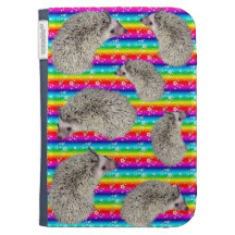 Rainbow Hedgehog Kindle Case