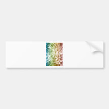 Rainbow Hibiscus Bumper Stickers