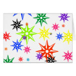 Rainbow Holiday Ornaments Greeting Cards