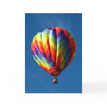 Rainbow hot air balloon