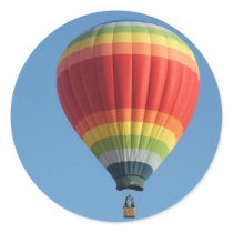 Rainbow hot air baloon