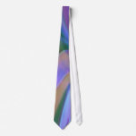 Rainbow hues of blue, purple and green tie