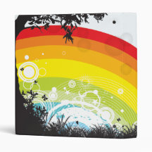 Rainbow in the Woods Vinyl Binders