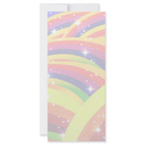 rainbow invasion light personalized rack card