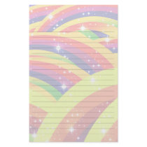 rainbow invasion light stationery design