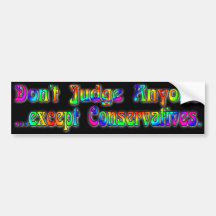 rainbow judgment bumper sticker