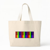 Rainbow Keyboard Canvas Bag