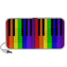 Rainbow Keyboard Travelling Speakers