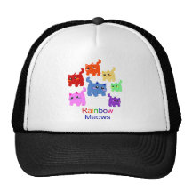 Rainbow kittens! trucker hats