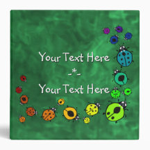 Rainbow Ladybug Binder
