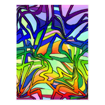 Rainbow Landscape Postcard