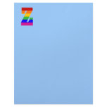 Rainbow Letter Z Letterhead Design