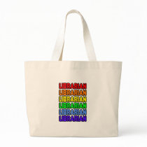 Rainbow Librarian Tote Bag