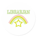 Rainbow Librarian Stickers