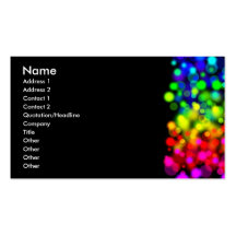 Rainbow Lights Business Card Template