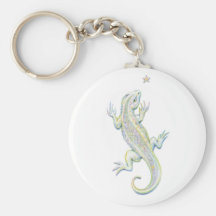 Rainbow Lizard Keychain