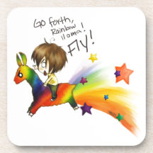 Rainbow Llama Coaster