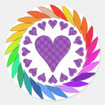 Rainbow Love Hearts Sticker