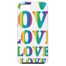 Rainbow Love iPhone 5 Cover