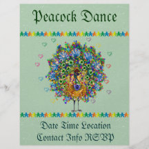 Rainbow Love Peacock Custom Flyer