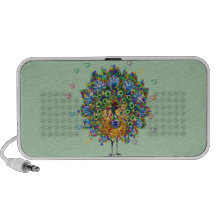 Rainbow Love Peacock Mp3 Speaker
