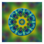Rainbow Mandala Fractal Art Art Photo