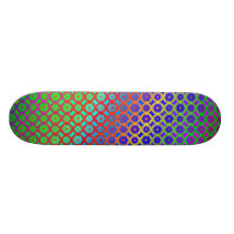 Rainbow Mandala Fractal Pattern Skateboard