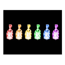 Rainbow Marie Antoinettes Post Card