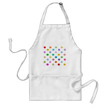 Rainbow Multicolor Smiley Face Pattern Aprons