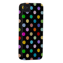 Rainbow Multicolor Smiley Face Pattern