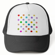 Rainbow Multicolor Smiley Face Pattern