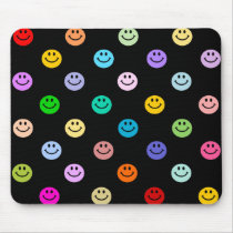 Rainbow Multicolor Smiley Face Pattern