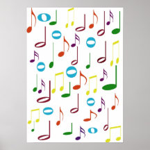 Rainbow Notes Poster