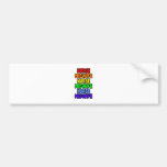 Rainbow Nurse Midwife Bumper Sticker