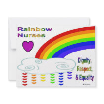Rainbow Nurses Custom Invite