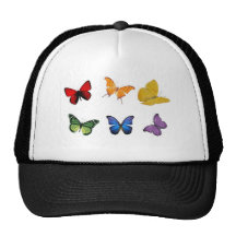 Rainbow of Butterflies Hat