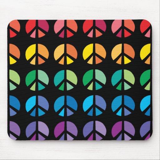 Rainbow  of PEACE Mouse pad