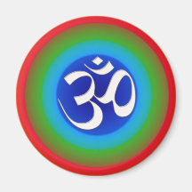 Rainbow_om Refrigerator Magnet