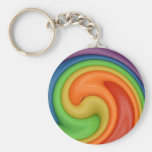 Rainbow on Spin Cycle Keychain