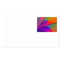 Rainbow Origami – Indigo & Magenta Swirls Business Card