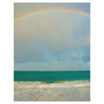 Rainbow over ocean flyer design