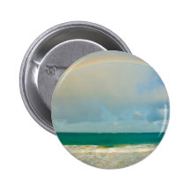 Rainbow over ocean pin