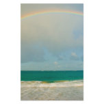 Rainbow over ocean stationery